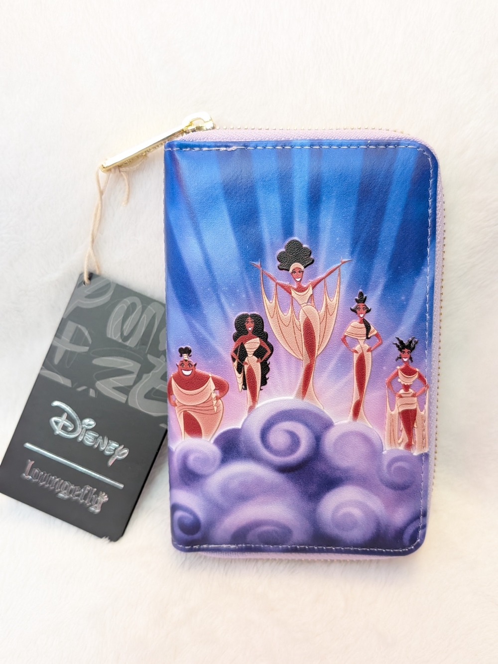 Loungefly Hercules the Muses disney Zip Around Wallet NWT